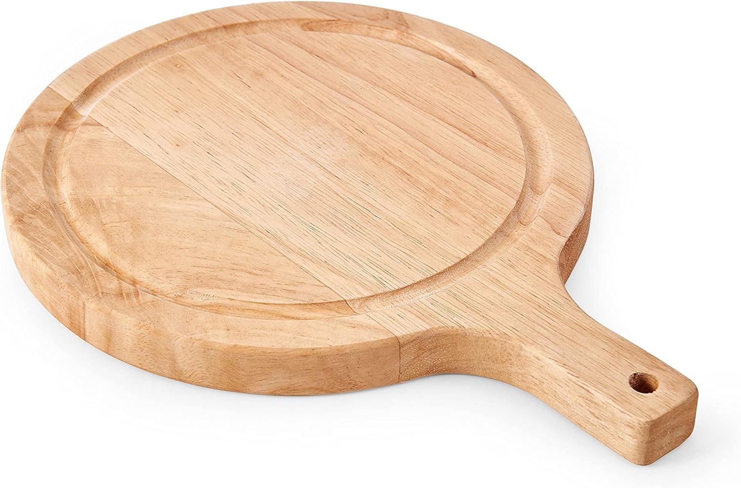 imageFarberware Round Paddle Board with Juice Groove 75x10 Inch Rubberwood10L x 75W
