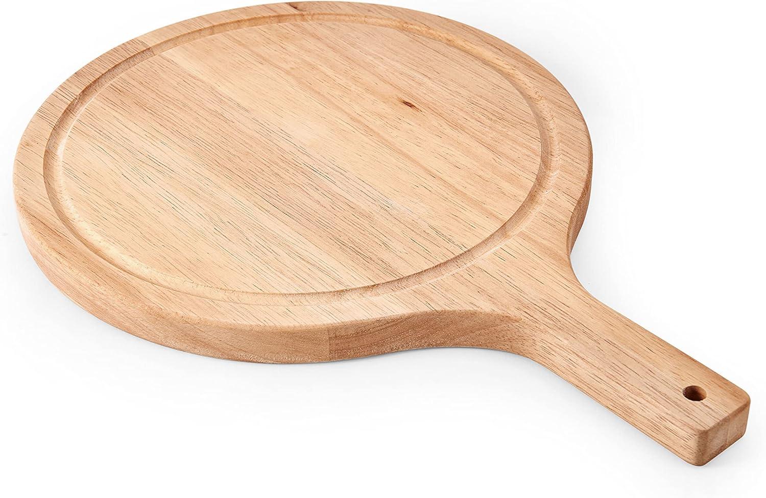 imageFarberware Round Paddle Board with Juice Groove 75x10 Inch Rubberwood14L x 98W