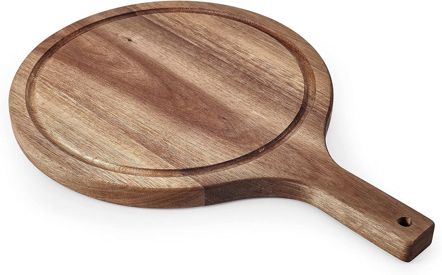 imageFarberware Round Paddle Board with Juice Groove 75x10 Inch Rubberwood14L x 98W
