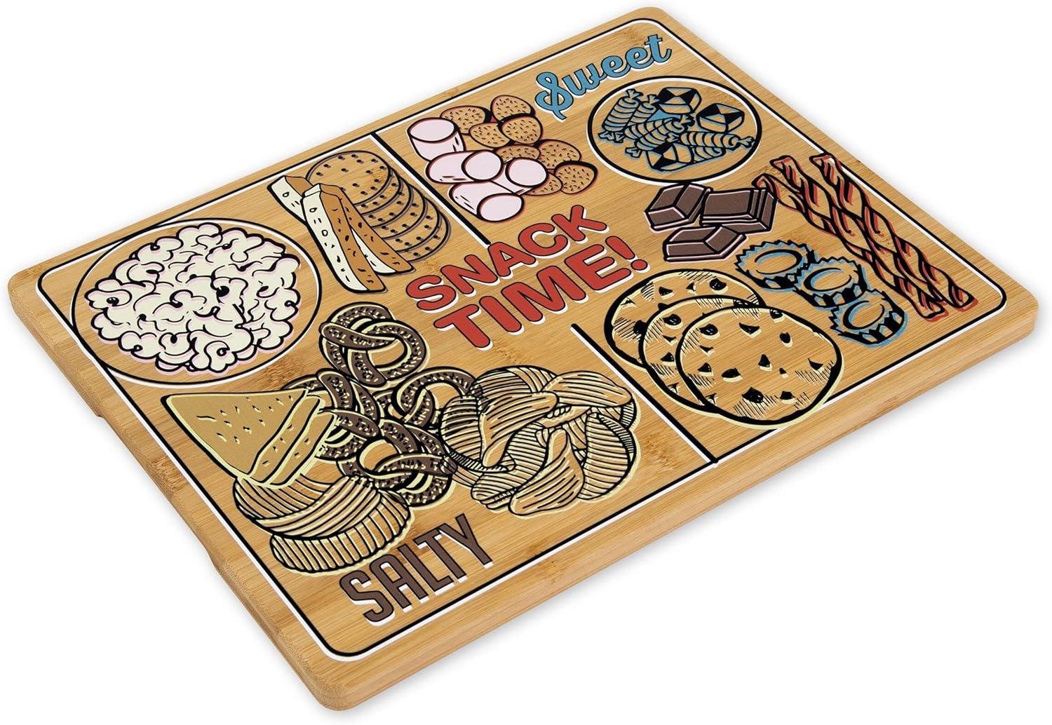 imageFarberware Snack Time Cutting Board 11x14 Inch BambooSnack Time