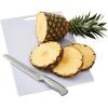 imageFarberware 3Piece Plastic Cutting Board Set DishwasherSafe Poly Chopping Board for Kitchen with Paddle Charcuterie Board Set WhiteSet  Cutting Board