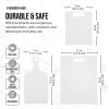 imageFarberware 3Piece Plastic Cutting Board Set DishwasherSafe Poly Chopping Board for Kitchen with Paddle Charcuterie Board Set WhiteSet