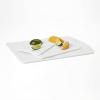 imageFarberware 3Piece Plastic Cutting Board Set DishwasherSafe Poly Chopping Board for Kitchen with Paddle Charcuterie Board Set WhiteSet