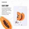 imageFarberware 3Piece Plastic Cutting Board Set DishwasherSafe Poly Chopping Board for Kitchen with Paddle Charcuterie Board Set WhiteSet