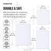 imageFarberware 3Piece Plastic Cutting Board Set DishwasherSafe Poly Chopping Board for Kitchen with Paddle Charcuterie Board Set WhiteSet