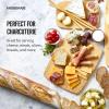 imageFarberware 3Piece Wood Cutting Board Set Reversible Chopping Boards for Meal Prep and Serving Charcuterie Boards Wooden Cutting Boards with Builtin Handles Set of 3 Assorted Sizes Bamboo14L x 11W