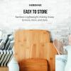 imageFarberware 3Piece Wood Cutting Board Set Reversible Chopping Boards for Meal Prep and Serving Charcuterie Boards Wooden Cutting Boards with Builtin Handles Set of 3 Assorted Sizes Bamboo14L x 11W