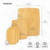 imageFarberware 3Piece Wood Cutting Board Set Reversible Chopping Boards for Meal Prep and Serving Charcuterie Boards Wooden Cutting Boards with Builtin Handles Set of 3 Assorted Sizes Bamboo14L x 11W