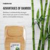 imageFarberware 3Piece Wood Cutting Board Set Reversible Chopping Boards for Meal Prep and Serving Charcuterie Boards Wooden Cutting Boards with Builtin Handles Set of 3 Assorted Sizes Bamboo14L x 11W