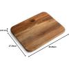 imageFarberware Acacia Wood Cutting Board 8quot x 10quot  Reversible Charcuterie Board for Kitchen Prep Chopping Meats ampamp Veggies Gentle on Knives Kitchen Starter ampamp Gift Essential14L x 11W