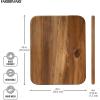 imageFarberware Acacia Wood Cutting Board 8quot x 10quot  Reversible Charcuterie Board for Kitchen Prep Chopping Meats ampamp Veggies Gentle on Knives Kitchen Starter ampamp Gift Essential14L x 11W