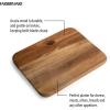 imageFarberware Acacia Wood Cutting Board 8quot x 10quot  Reversible Charcuterie Board for Kitchen Prep Chopping Meats ampamp Veggies Gentle on Knives Kitchen Starter ampamp Gift Essential14L x 11W