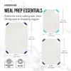imageFarberware Cutting Board Set Made from Recycled PET RPET with NonSlip Edges Durable ampamp Dishwasher Safe 2PieceWhite