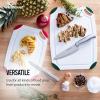 imageFarberware Cutting Board Set Made from Recycled PET RPET with NonSlip Edges Durable ampamp Dishwasher Safe 2PieceWhite