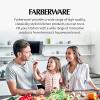 imageFarberware Large Cutting Board Dishwasher Safe Plastic Chopping Board for Kitchen with Easy Grip Handle 11inch by 14inch White18L x 12W