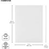 imageFarberware Large Cutting Board Dishwasher Safe Plastic Chopping Board for Kitchen with Easy Grip Handle 11inch by 14inch White201L x 15W