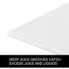 imageFarberware Large Cutting Board Dishwasher Safe Plastic Chopping Board for Kitchen with Easy Grip Handle 11inch by 14inch White201L x 15W