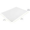 imageFarberware Large Cutting Board Dishwasher Safe Plastic Chopping Board for Kitchen with Easy Grip Handle 11inch by 14inch White201L x 15W