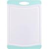 imageFarberware Nonslip Poly Cutting Board 8x10Inch Gray and WhiteAqua and White