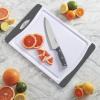 imageFarberware Nonslip Poly Cutting Board 8x10Inch Gray and WhiteGray and White