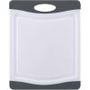 imageFarberware Nonslip Poly Cutting Board 8x10Inch Gray and WhiteGray and White