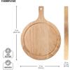 imageFarberware Round Paddle Board with Juice Groove 75x10 Inch Rubberwood10L x 75W