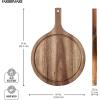 imageFarberware Round Paddle Board with Juice Groove 75x10 Inch Rubberwood14L x 98W