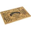 imageFarberware Smore Board with Recessed Handles Reversible Kitchen Cutting Board for Entertaining and Meal Prep Decorative Wood Board 16 Inch BambooNatural