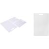 imageFarberware 3Piece Plastic Cutting Board Set DishwasherSafe Poly Chopping Board for Kitchen with Paddle Charcuterie Board Set WhiteSet  Cutting Board