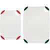 imageFarberware Cutting Board Set Made from Recycled PET RPET with NonSlip Edges Durable ampamp Dishwasher Safe 2PieceWhite