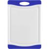 imageFarberware Nonslip Poly Cutting Board 8x10Inch Gray and WhiteBlue and White