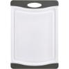 imageFarberware Nonslip Poly Cutting Board 8x10Inch Gray and WhiteGray and White