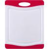 imageFarberware Nonslip Poly Cutting Board 8x10Inch Gray and WhiteRedWhite