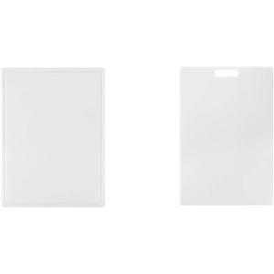 imageFarberware Large Cutting Board Dishwasher Safe Plastic Chopping Board for Kitchen with Easy Grip Handle 11inch by 14inch White15inch by 20inch