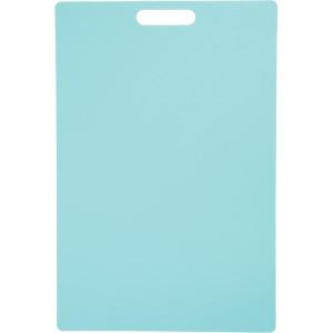 imageFarberware Plastic Cutting Board 12x18 Inch Aqua BPA Free Reversible Gentle on KnivesAqua
