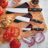 imageFarberware Edgekeeper SelfSharpening Triple Riveted Chef Knife Set 6Piece BlackChef Knife Set