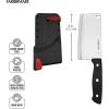 imageFarberware Edgekeeper SelfSharpening Triple Riveted Chef Knife Set 6Piece BlackCleaver Knife