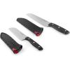 imageFarberware Edgekeeper SelfSharpening Triple Riveted Chef Knife Set 6Piece BlackSantoku Knife Set