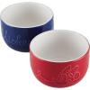 imageDisney Home Bon Voyage Ceramic Baking DishBakeware SetLasagna Pans Dishwasher Safe Oven to Table 2 Piece Baker Set  Mixed Colors2Piece Ramekin Set