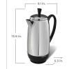 imageFarberware 12 Cup Electric Coffee Percolator Coffee Maker with Stainless Steel Basket Automatic Keep Warm NoDrip Spout12Cup