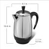 imageFarberware 12 Cup Electric Coffee Percolator Coffee Maker with Stainless Steel Basket Automatic Keep Warm NoDrip Spout8Cup