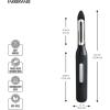 imageFarberware Professional Soft Handled Precise Euro Vegetable Swivel Peeler with Potato Bud Remover Sharp Straight Blade Smoothly Peels Fruits 8Inch Black