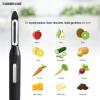 imageFarberware Professional Soft Handled Precise Euro Vegetable Swivel Peeler with Potato Bud Remover Sharp Straight Blade Smoothly Peels Fruits 8Inch Black