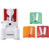 imageFarberware Spiraletti Spiral Vegetable Slicer with Three Colored Blades 900 x 600 x 1500 inches WhiteSpiraletti