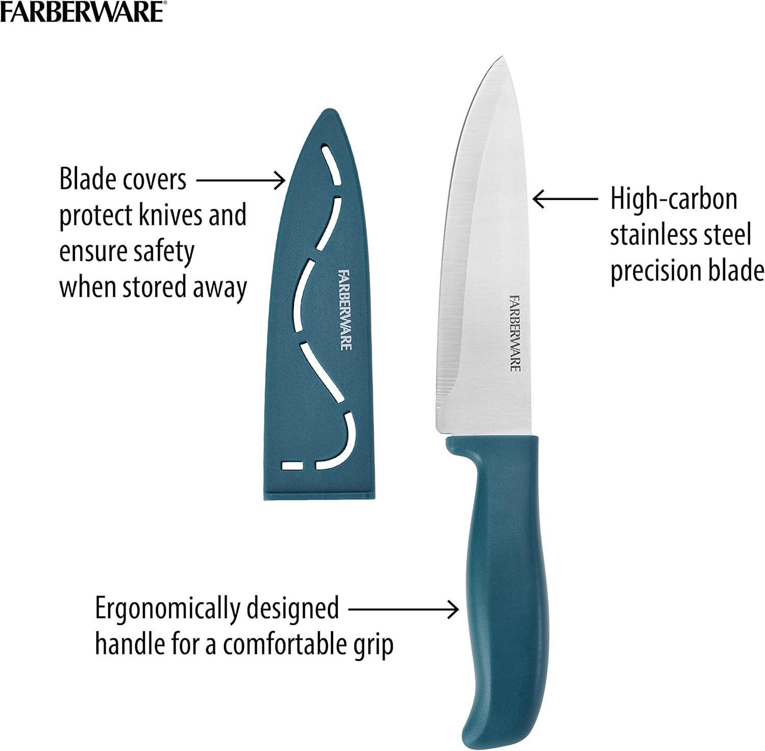 imageFarberware Chef Knife Set 4 Piece MulticoloredMulticolor