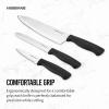 imageFarberware Stainless Steel Chef Knife Set 3 Piece BlackBlack