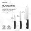 imageFarberware Stainless Steel Chef Knife Set 3 Piece BlackBlack