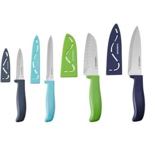 imageFarberware Stainless Steel Chef Knife Set 3 Piece BlackMulticolor