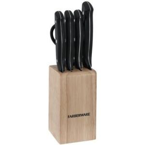 imageFarberware Triple Riveted Cutlery Prep Knife Block Set 6Piece Black