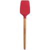 imageFarberware 5216385 Professional Heat Resistant Silicone Spatula with Wood HandleSafe for NonStick Cookware Set of 2 RedSpoon Spatula
